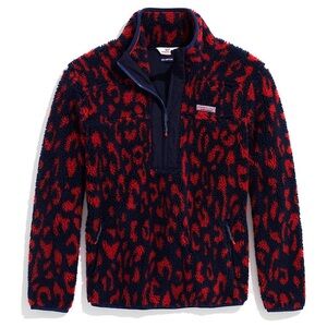 Vineyard Vines Falling for Leopard Supershep Jacket ✨ Size Large [runs small!]